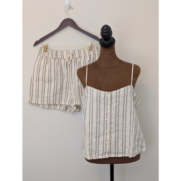 NWT Z SUPPLY Savoy Stripe Tank & Summerland Short Set Sea Salt Medium - Picture 2 of 12